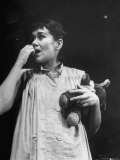 Actress Joan Plowright in Scene From Broadway Play 