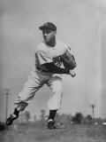 Star Pitcher Ned Garver Throwing Ball