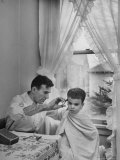 BF Goodrich Engineer Frank Herzegh Developed the Tubeless Tire  Cutting his son Frankie's hair