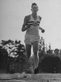 British Track Runner Roger Bannister Running  the First Person to Run a Mile in under Four Minutes