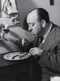 Alfred Hitchcock Eating Lamb Chops