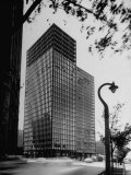 View of Mies Van Der Rohe's Glass Walled Apartment house in Chicago