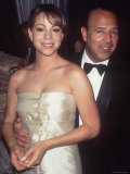 Pop Singer Mariah Carey Being Embraced by Her Husband Sony Music Chief Tommy Mottola at Event