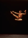 Dancer Edward Villella Leaping Through Air in Performance of George Balanchine's "The Prodigal Son"