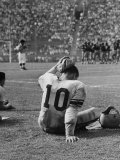 Minn University Player  Paul Giel  Exhausted After 67 Yard Run