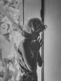 Actress Melina Mercouri During Filming of 'Phaedra'