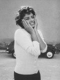 Actress Sophia Loren Displaying a Wide Range of Emotions