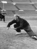 Soviet Athlete Alexandra Chundina Practicing for the Russian Olympics