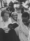 Evangelist Billy Graham Explains Bible to Waarusha Warriors