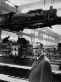 German Industrialist  Alfred Krupp Jr  Standing in His Factory