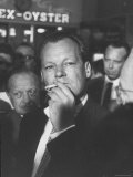 Willy Brandt Arriving for Foreign Ministers Conference