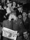 American Military Celebrate the Unofficial Surrender of Japan