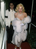 Pop Stars Michael Jackson and Madonna Attending Event
