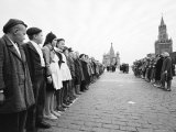 Russian Youths Lined Up in Red Square for an Initiation Ceremony Into Young Pioneers