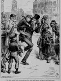 Fictional Characters Bob Cratchit and His Son Tiny Tim from Dicken's "A Christmas Carol"