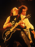 Mick Jagger and Keith Richards During a Performance by the Rolling Stones
