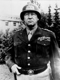Excellent of Us Four Star Gen George S Patton Jr in Uniform and Helmet