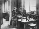 Chemist Marie Curie in Her Laboratory