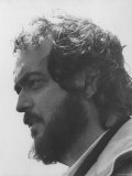 Director Stanley Kubrick in Serious Profile Portrait During Filming of His Movie "Barry Lyndon"