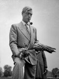 Governor of the Bahamas Duke of Windsor Holding Asparagus Picked by Bahamian Laborers During WWII