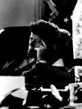President John F Kennedy Looking Serious on Telephone in White House during Cuban Missile Crisis