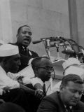 Rev Martin Luther King Jr Speaking During a Civil Rights Rally