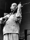 Violinist Jasha Heifitz Rehearsing for the Berkshire Music Festival