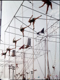 Maze of Ringling Bros New Outdoor Rigging Supporting Trapezes and Ropes
