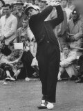Masters Golf Tournament Winner Gary Player  Teeing Off