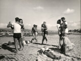 Glendale Junior College Students Dancing to Music From a Portable Radio on Balboa Beach