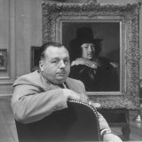 Price Administrator Michael V Di Salle Next to Franz Hal's Painting "Portrait of a Young Man"