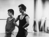 Dancer Mikhail Baryshnikov and Choreographer Twyla Tharp Resting during Rehearsal