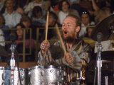 Drummer Ginger Baker of the Band Blind Faith in Concert at the Los Angeles Forum