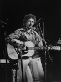 Bob Dylan during Rock Concert at Madison Square Garden