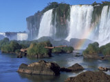 Waterfall Named Iguassu Falls  Formerly Known as Santa Maria Falls  on the Brazil Argentina Border