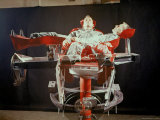 Astronaut Donald K Slayton Riding on Air Bearing Orbital Attitude Simulator During Training Session