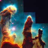 Hubble Space Telescope View of Dense Clumps and Tendrils of Interstellar Hydrogen