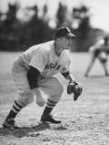 Red Sox John Pesky Getting Ready for the Hit