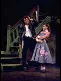 Barry Bostwick and Carole Demas Chatting in a Scene from Grease