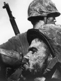 Weary American Marine  Pfc T E Underwood  During the Final Days of the Fierce Battle for Saipan