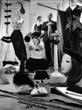 Dress Designer Christian Dior in His Workshop