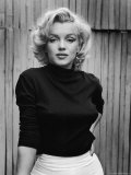 Portrait of Actress Marilyn Monroe on Patio of Her Home