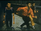 George Chakiris as Bernardo Leads Two Others Into Turf of Rival Gang in West Side Story