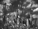 Bomb Blasted Ruins of St Lo  a Testament to the Fierce Battle Fought