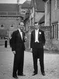 Benjamin Britten Formally Dressed  Standing with Rudolph Bing at Glyndebourne Opera
