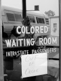 Freedom Riders: "Out of Order" Sign Pasted to Window for Segregated Waiting Room