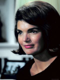 Candid Portrait of Former First Lady Jackie Kennedy in Her Georgetown Living Room