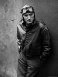 Gregory Peck Costumed as WWII American Air Forces Bomber Pilot for Twelve O'clock High