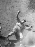 Cardinal Player Terry Moore  Sliding Into Base