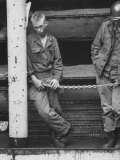 Members of National Guard in Front of Bunks on Troop Ship as They Sail for Japan and Korea